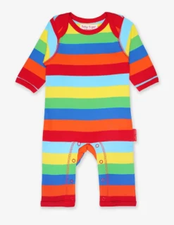Organic Multi Stripe Sleepsuit