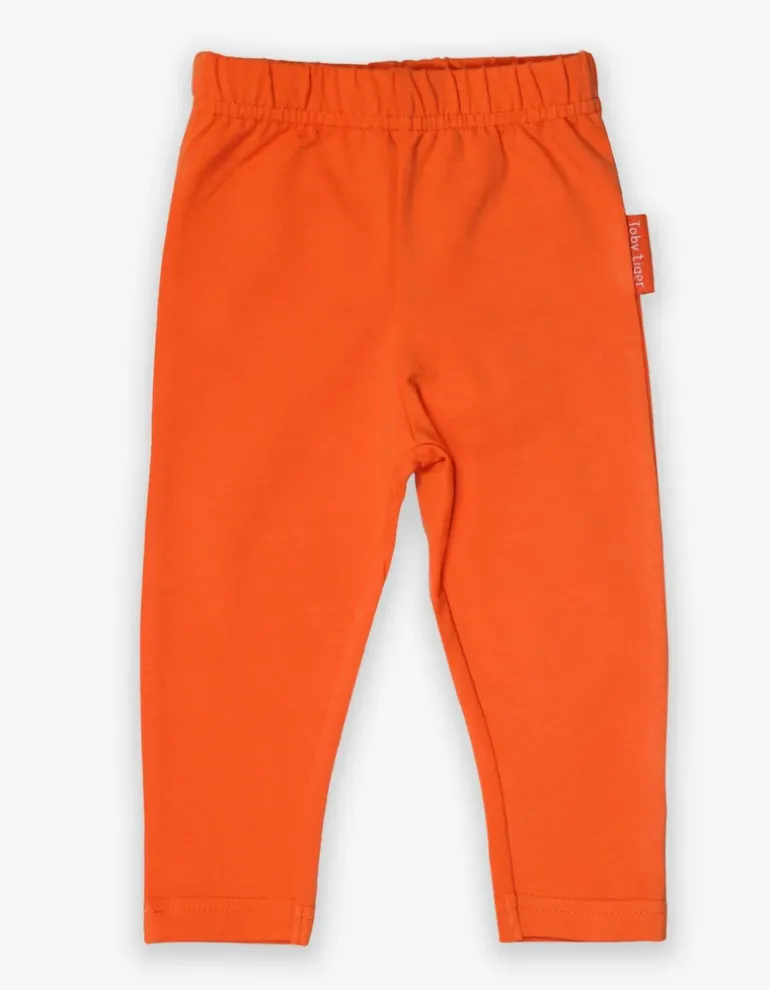 Organic Orange Basic Leggings