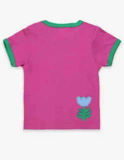 Organic Peacock Applique T-Shirt