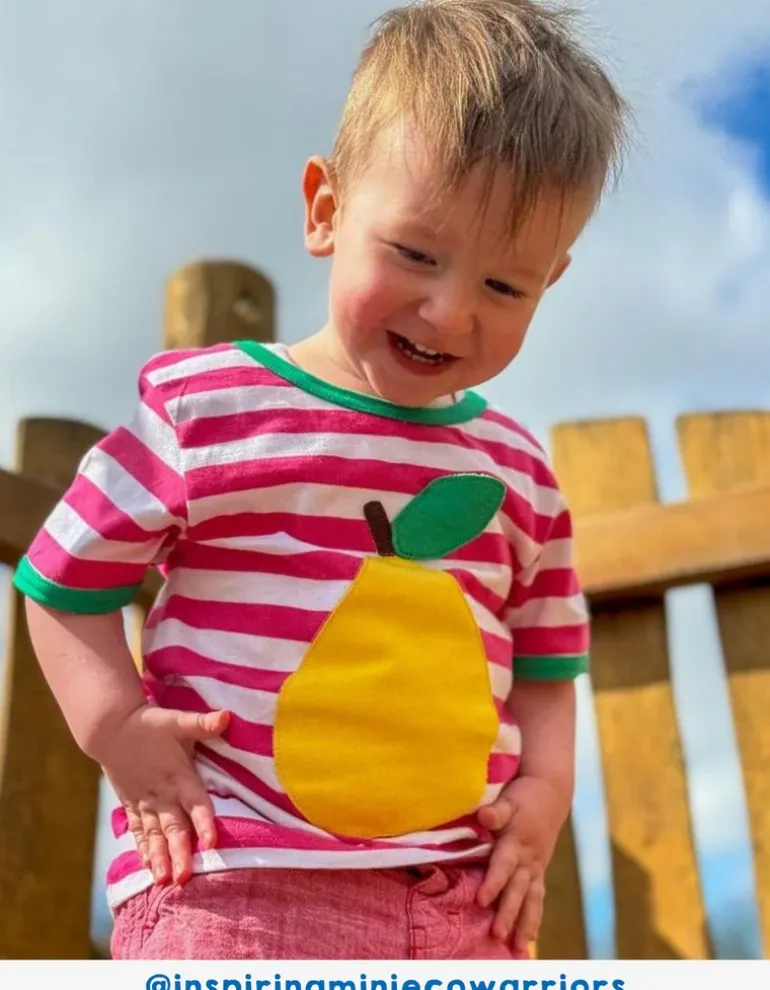 Organic Pear Applique T-Shirt