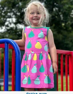 Organic Pear Print Summer Dress