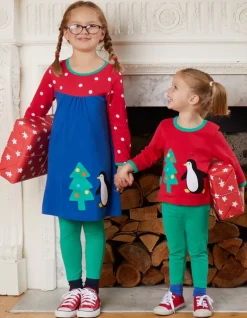 Organic Penguins' Christmas Applique T-Shirt