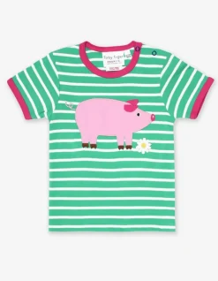 Organic Pig Applique T-Shirt
