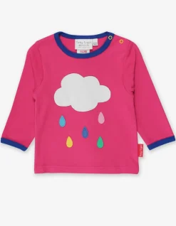 Organic Pink Cloud Applique T-Shirt