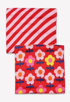 Organic Pink Flower Muslin 2-Pack