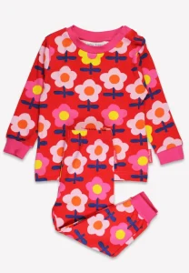 Organic Pink Flower Print Pyjamas