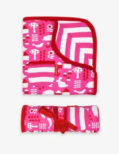 Organic Pink Garden Blanket