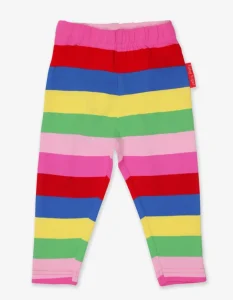 Organic Pink Multi Stripe Leggings