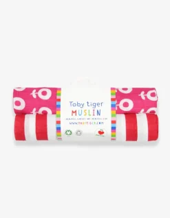 Organic Pop Flower 2-Pack Muslins
