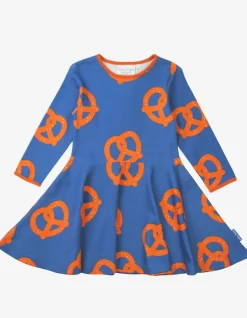 Organic Pretzel Print Skater Dress
