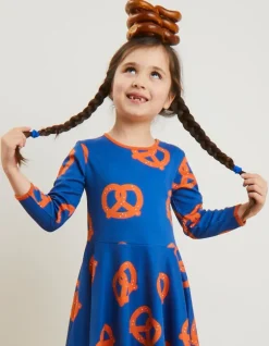 Organic Pretzel Print Skater Dress