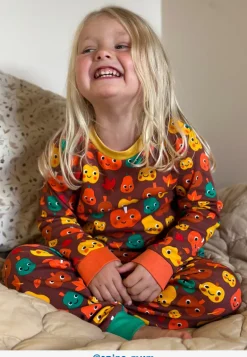 Organic Pumpkin Print Pyjamas