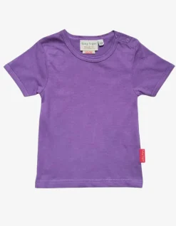 Organic Purple Basic Short-Sleeved T-Shirt