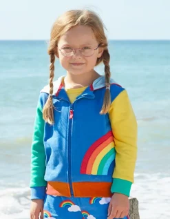 Organic Rainbow Applique Hoodie