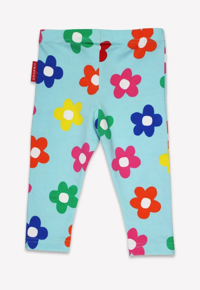 Organic Rainbow Bloom Print Leggings