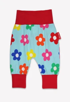 Organic Rainbow Bloom Print Yoga Pants