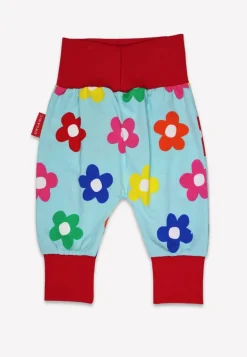 Organic Rainbow Bloom Print Yoga Pants