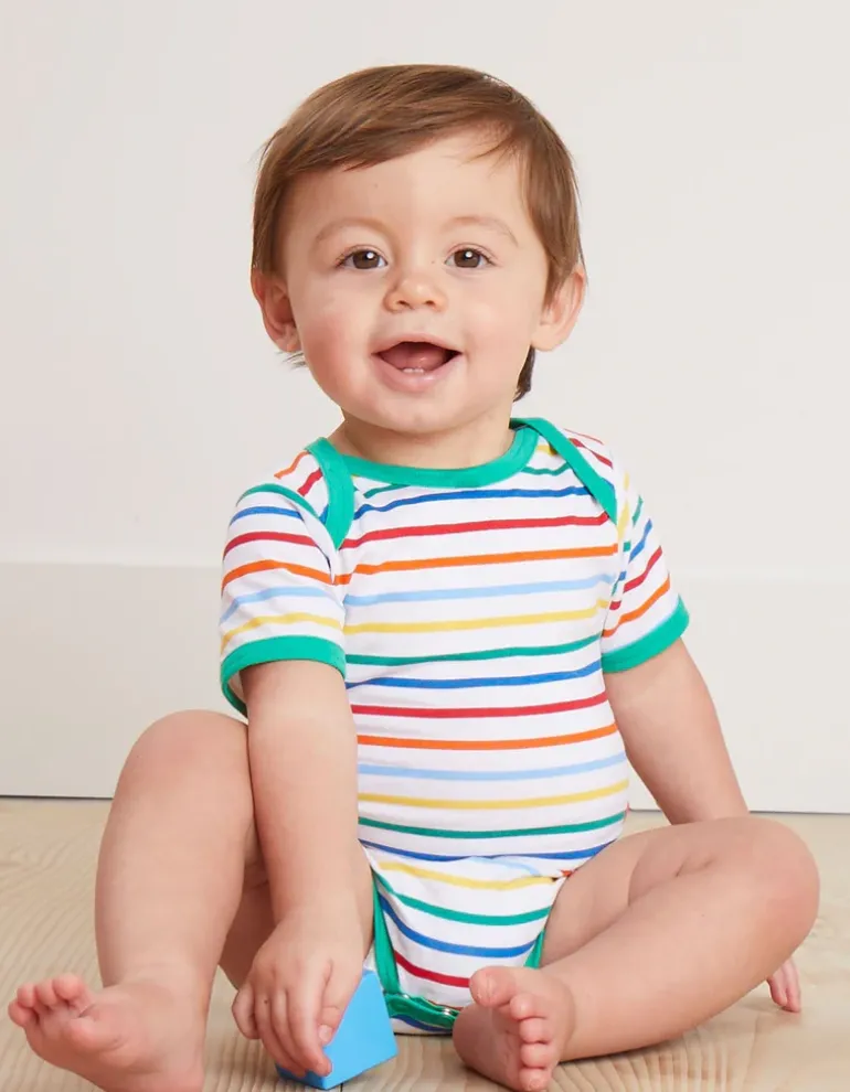 Organic Rainbow Print Baby Gift Set