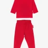 Organic Red Basic Long-Sleeved T-Shirt & Leggings Bundle
