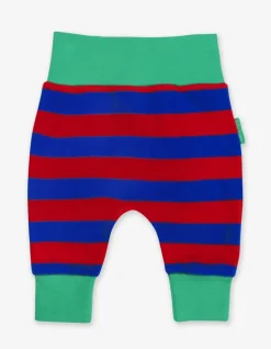 Organic Red/Blue Stripe Yoga Pants