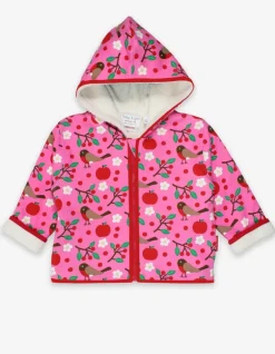 Organic Robin Print Fleece Hoodie