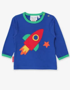 Organic Rocket Planet Applique T-Shirt