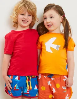 Organic Sailboat Print Running Shorts