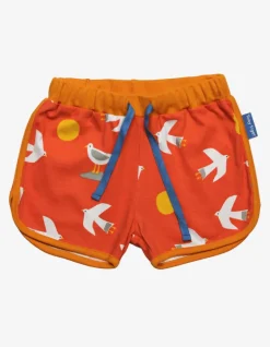 Organic Seagull Print Running Shorts