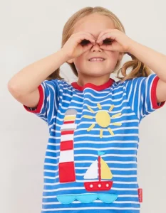 Organic Seaside Applique T-Shirt