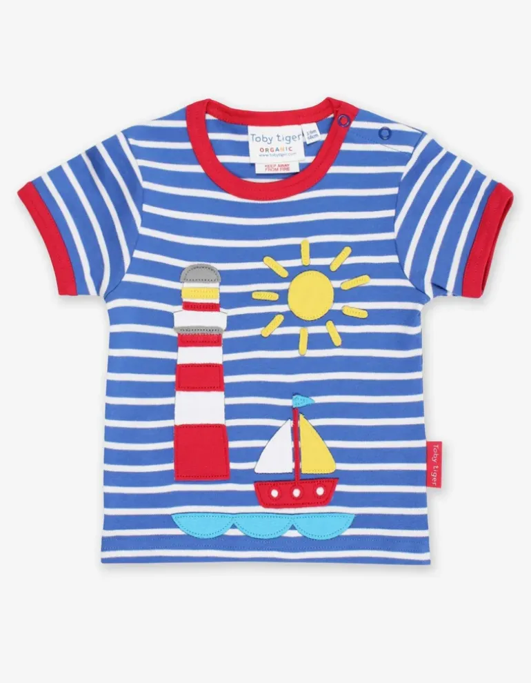 Organic Seaside Applique T-Shirt
