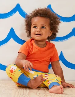 Organic Seaside Print Yoga Pants