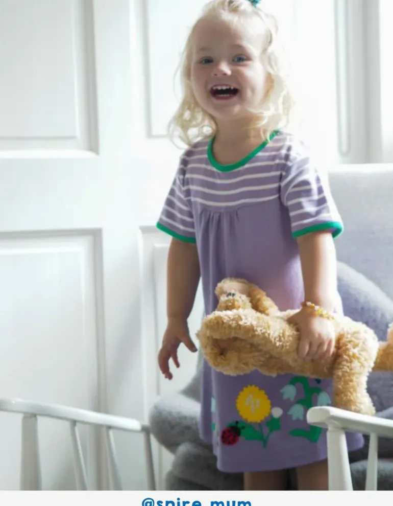 Organic Spring Applique Dress