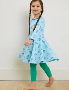 Organic Spring Print Skater Dress