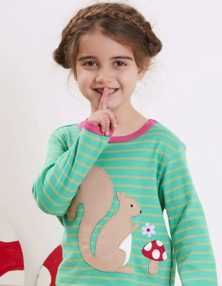 Organic Squirrel Applique T-Shirt