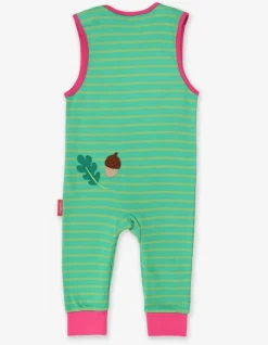 Organic Squirrel Applique Slungarees