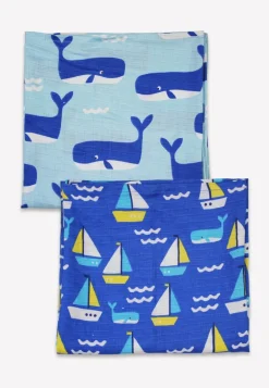 Organic St Ives Print 2 Pack Muslins