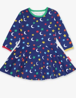 Organic Star Print Skater Dress