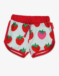 Organic Strawberry Print Running Shorts