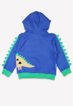 Organic Tonal Dinosaur Applique Hoodie
