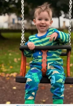 Organic Tonal Dinosaur Print Joggers