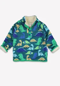 Organic Tonal Dinosaur Print Fleece Sweatshirt