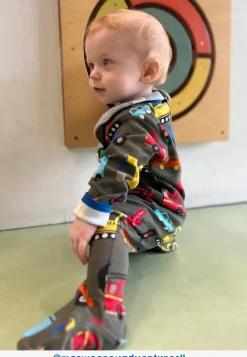 Organic Transport Print Baby Gift Set