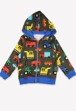 Organic Transport Print Hoodie