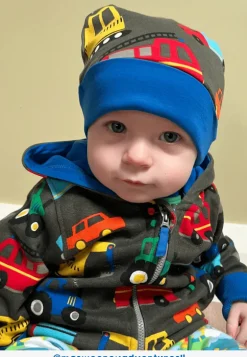 Organic Transport Print Hoodie