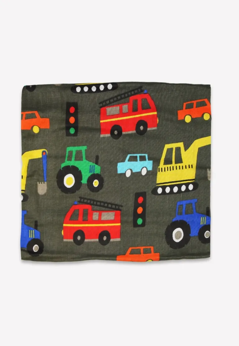 Organic Transport Print Muslin 2-Pack
