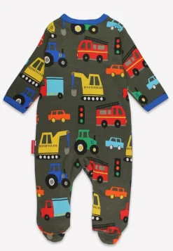 Organic Transport Print Sleepsuit