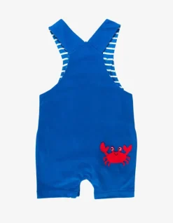 Organic Turtle Applique Dungaree Shorts