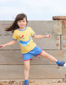 Organic Whale Applique T-Shirt