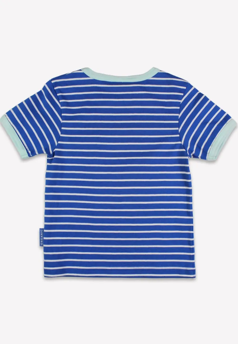 Organic Whale Waves Applique Short Sleeved T-Shirt