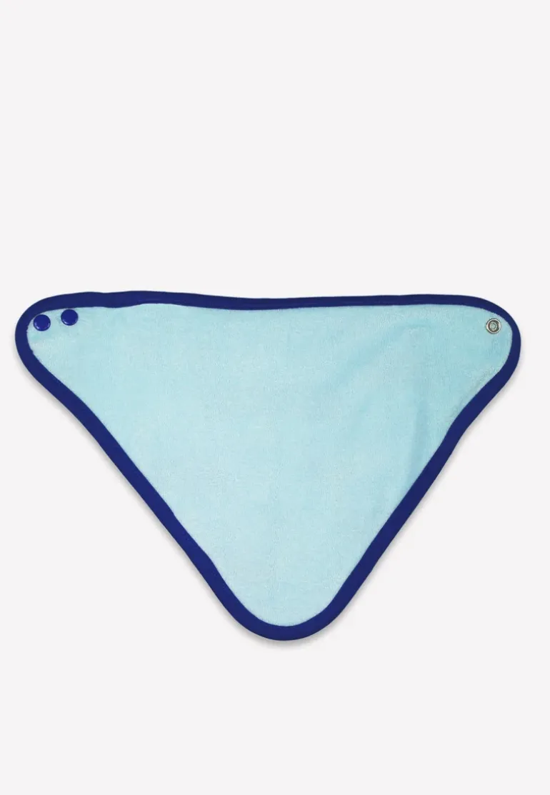 Organic Whale Waves Print Dribble Bib